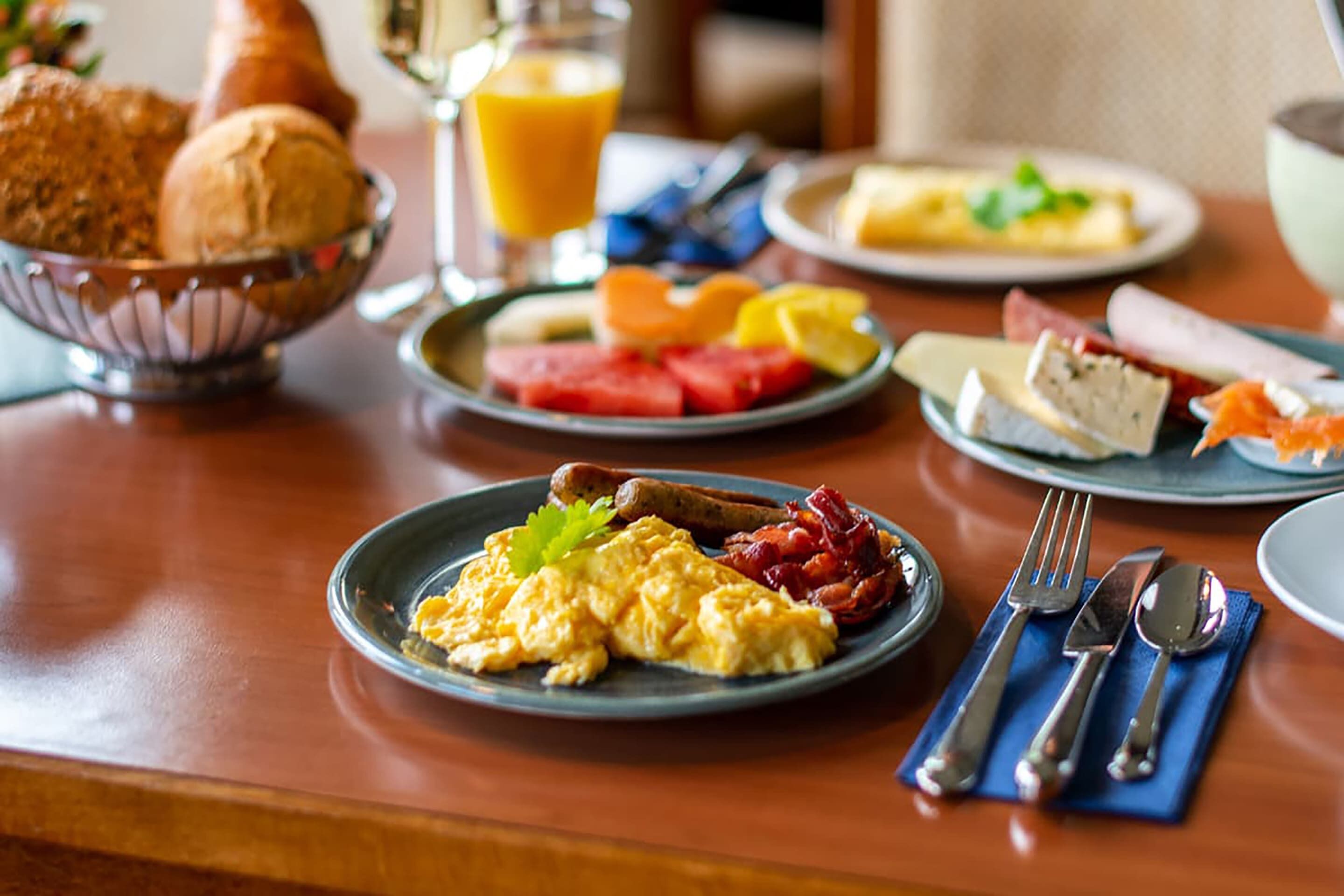 Daily buffet breakfast (EUR 23.00 per person)