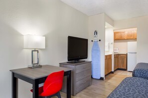 Studio, 2 Queen Beds, Kitchenette | Private kitchen | Fridge, microwave - 1 Life Studio and Suites (Evansville)
