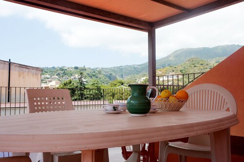 Delightful house in the historic center of Lipari with spectacular private terrace.