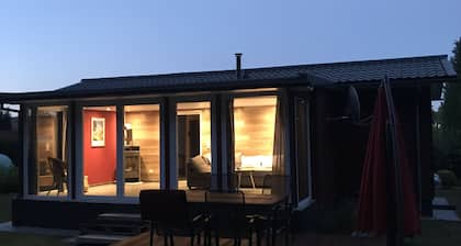 Wooden house with large garden and sauna "dogs welcome"