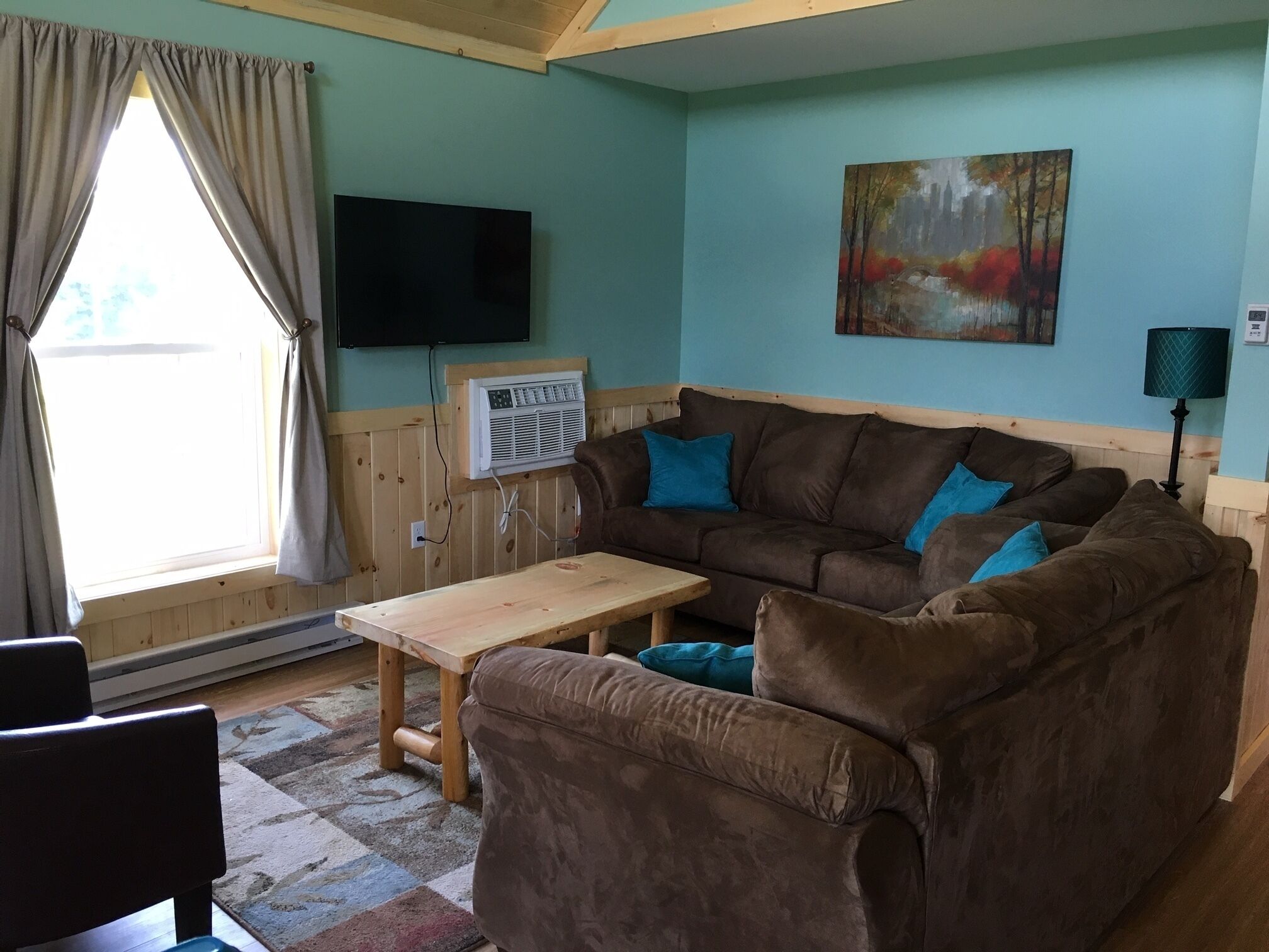 TV, fireplace, DVD player