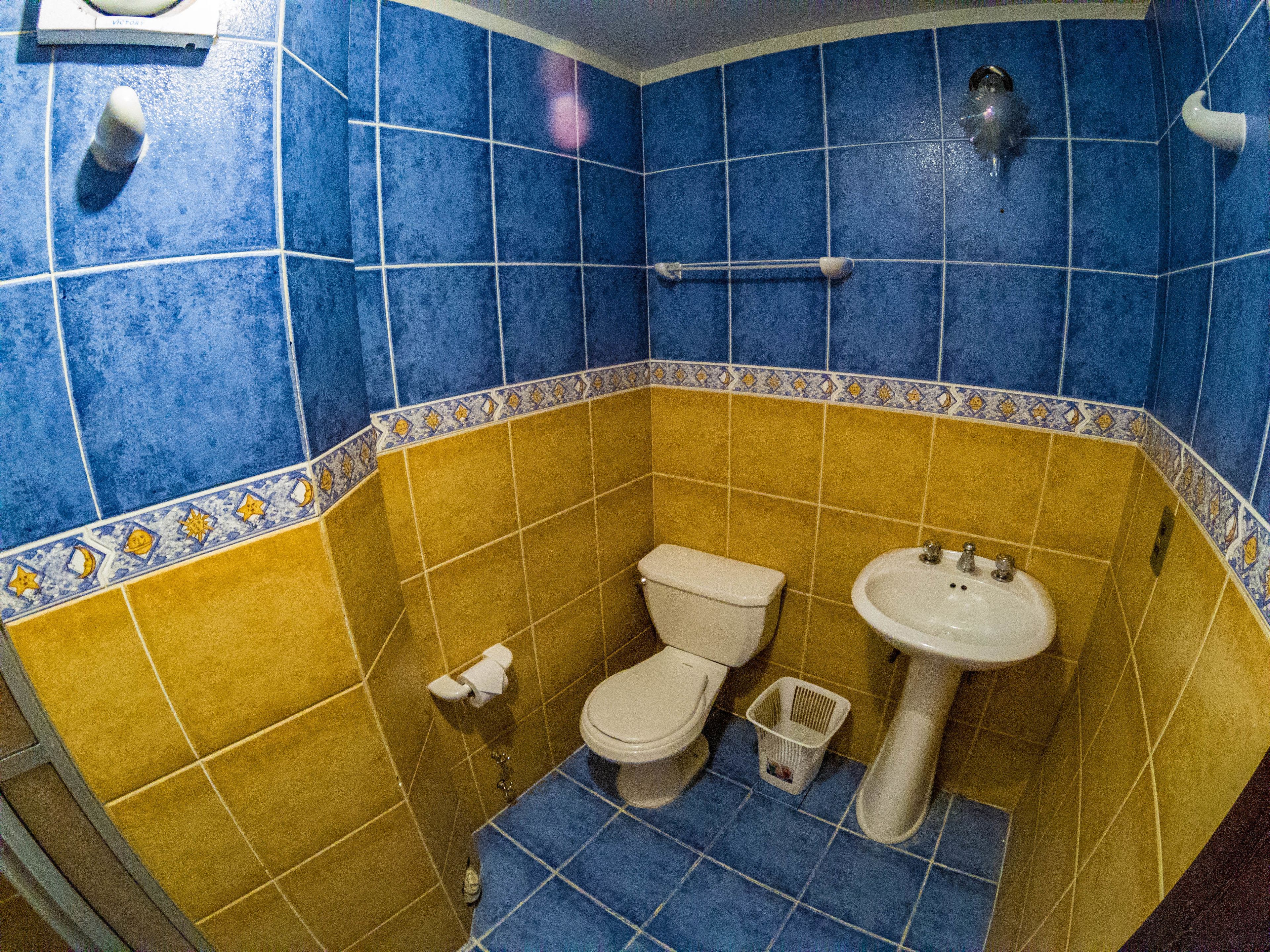 shower, free toiletries, towels