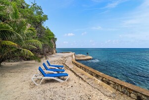 On the beach, snorkeling, kayaking
