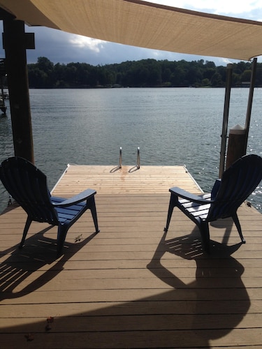 Charming Waterfront Home with Sunset Views & Deep Water on Wide Cove.