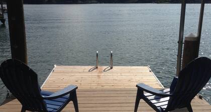 Charming Waterfront Home with Sunset Views & Deep Water on Wide Cove.