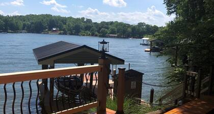 Charming Waterfront Home with Sunset Views & Deep Water on Wide Cove.