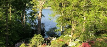 Charming Waterfront Home with Sunset Views & Deep Water on Wide Cove.