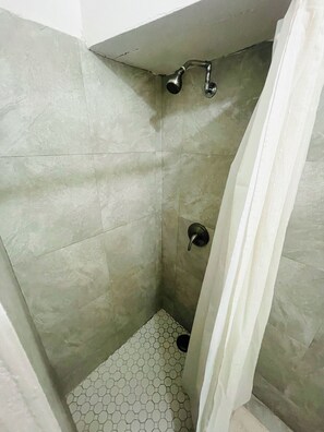 Shower, hair dryer, towels, soap - Vibrant boutique Suite near beach, good eats & shops .   (Santurce)