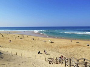 Beach nearby, sun-loungers