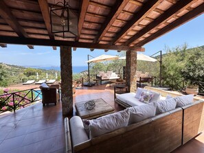 Terrace/patio - Holiday rental villa with swimming pool in Begur, Sa Riera (Begur)