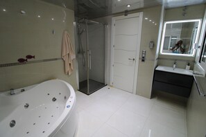 Asciugacapelli, asciugamani, sapone, shampoo