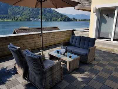 Exclusive apartment with lake view & lake access on Lake Ossiach