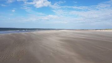 Vlak bij het strand