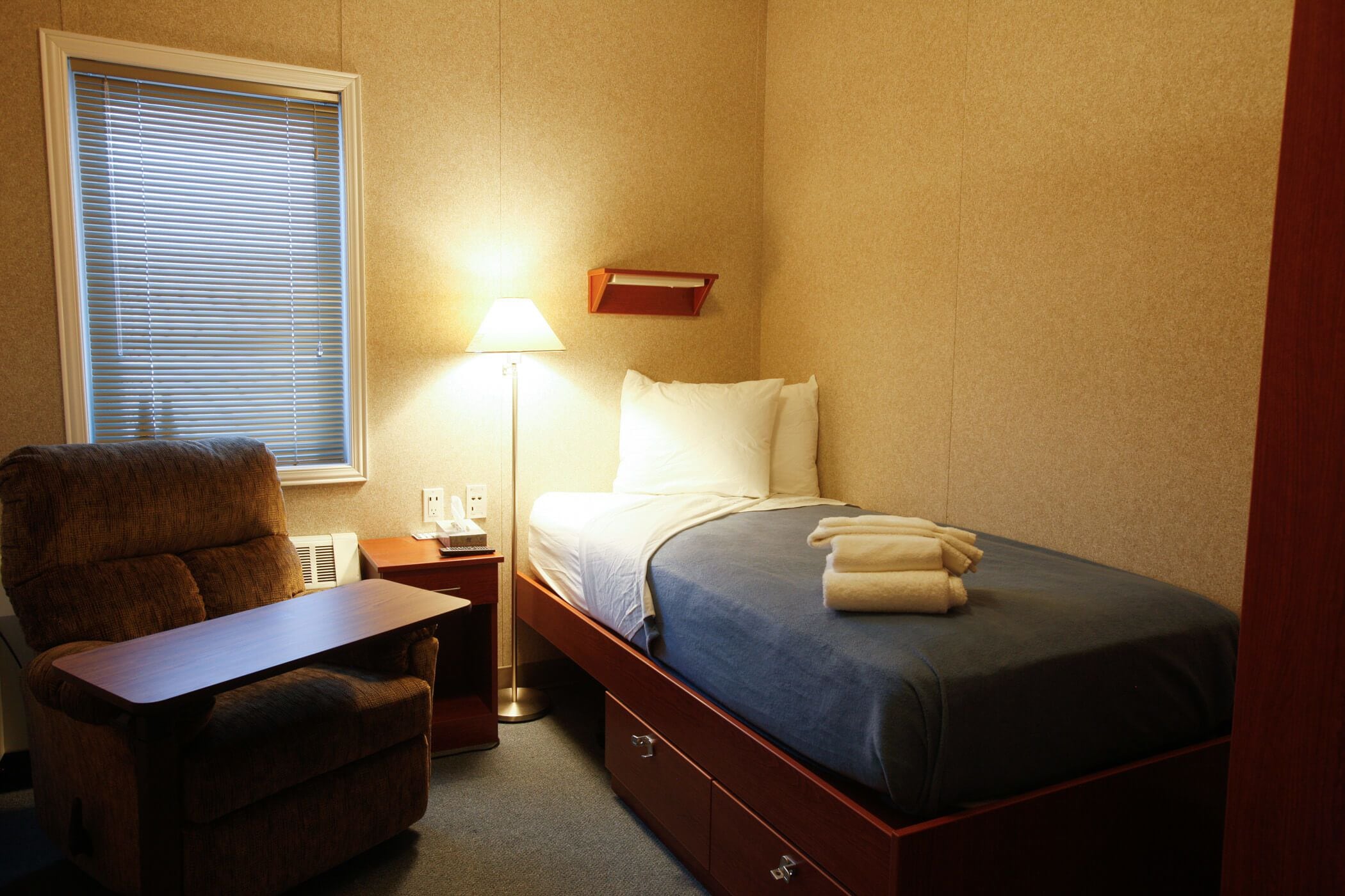 individually furnished, laptop workspace, free wifi, bed sheets