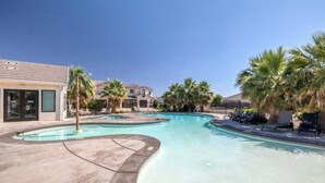 A heated pool - Pool Side Villa |Pet-Friendly Modern Escape w/ Games, Pool Toys, Bikes & More! Near St.George (Washington)