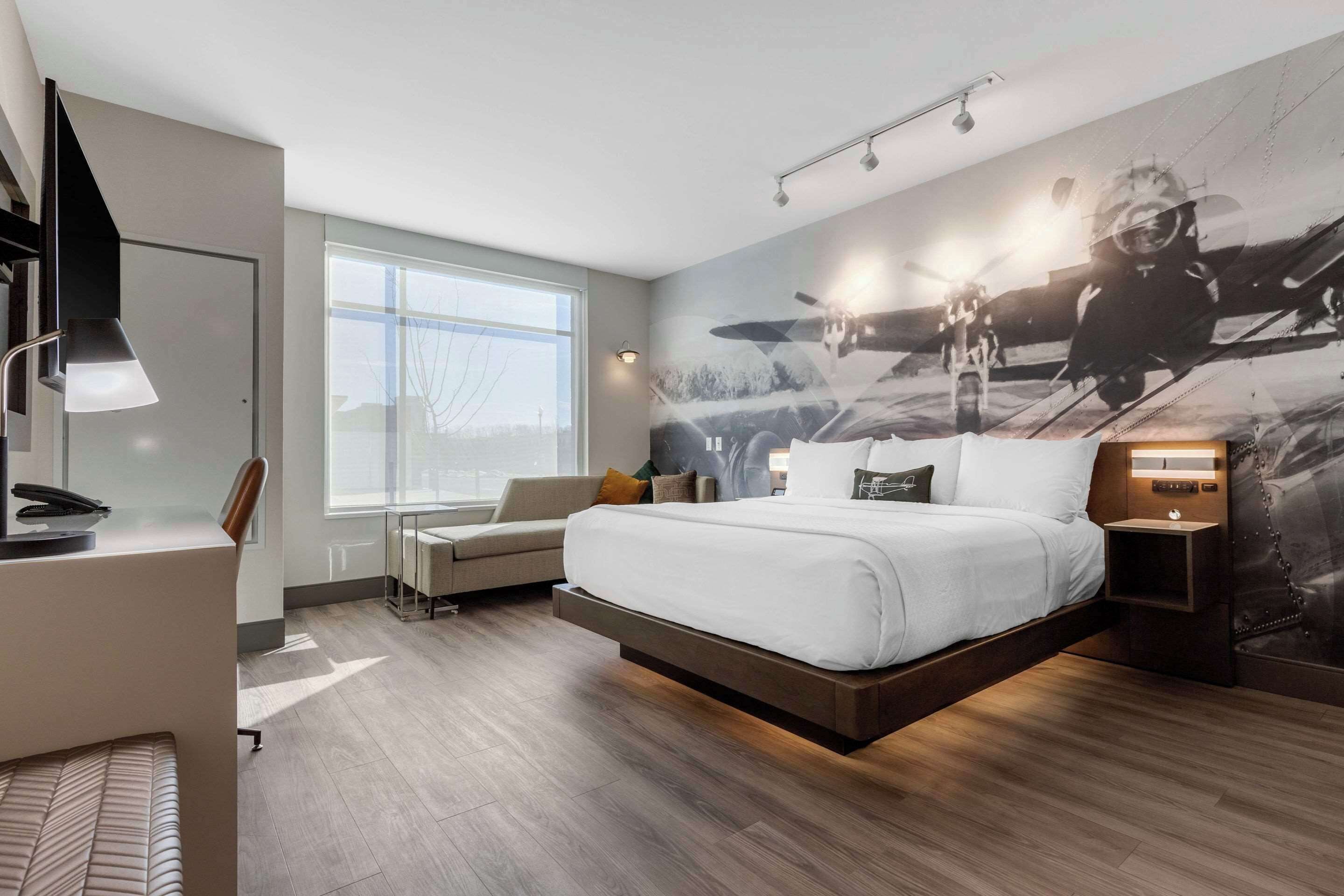 Suite, 1 King Bed, Accessible, Non Smoking | Premium bedding, in-room safe, individually decorated