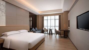 Habitación, 1 cama de matrimonio grande, accesible para personas con discapacidad, fumadores | Ropa de cama