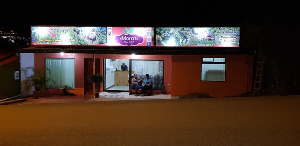Front of property – evening/night