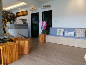 Sittområde i lobbyn