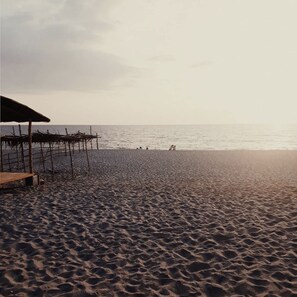 On the beach