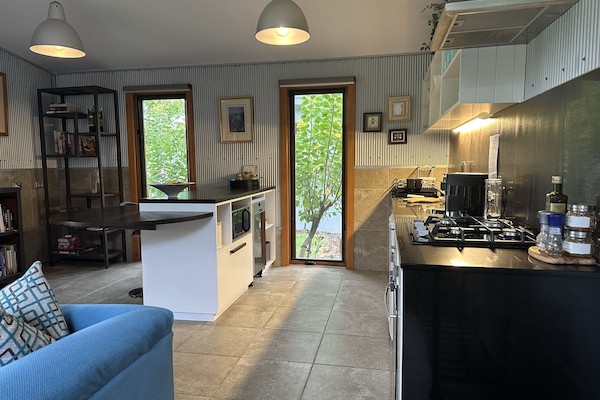 Fridge, oven, stovetop, espresso maker