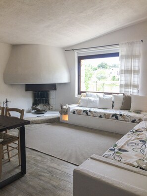 디럭스 빌라, 공원 전망 (Dimora delle erbe) | 거실