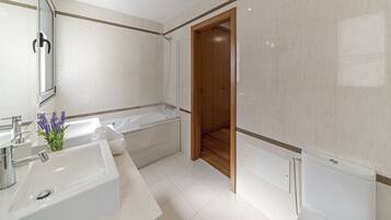Villa, 3 Bedrooms, Private Pool, Ocean View | Bathroom | Separate bathtub and shower, hair dryer, bidet, towels