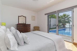 Villa, 3 Bedrooms, Private Pool, Ocean View | 3 bedrooms, in-room safe, desk, iron/ironing board - Villa Sol e Mar by Our Madeira (Santa Cruz)