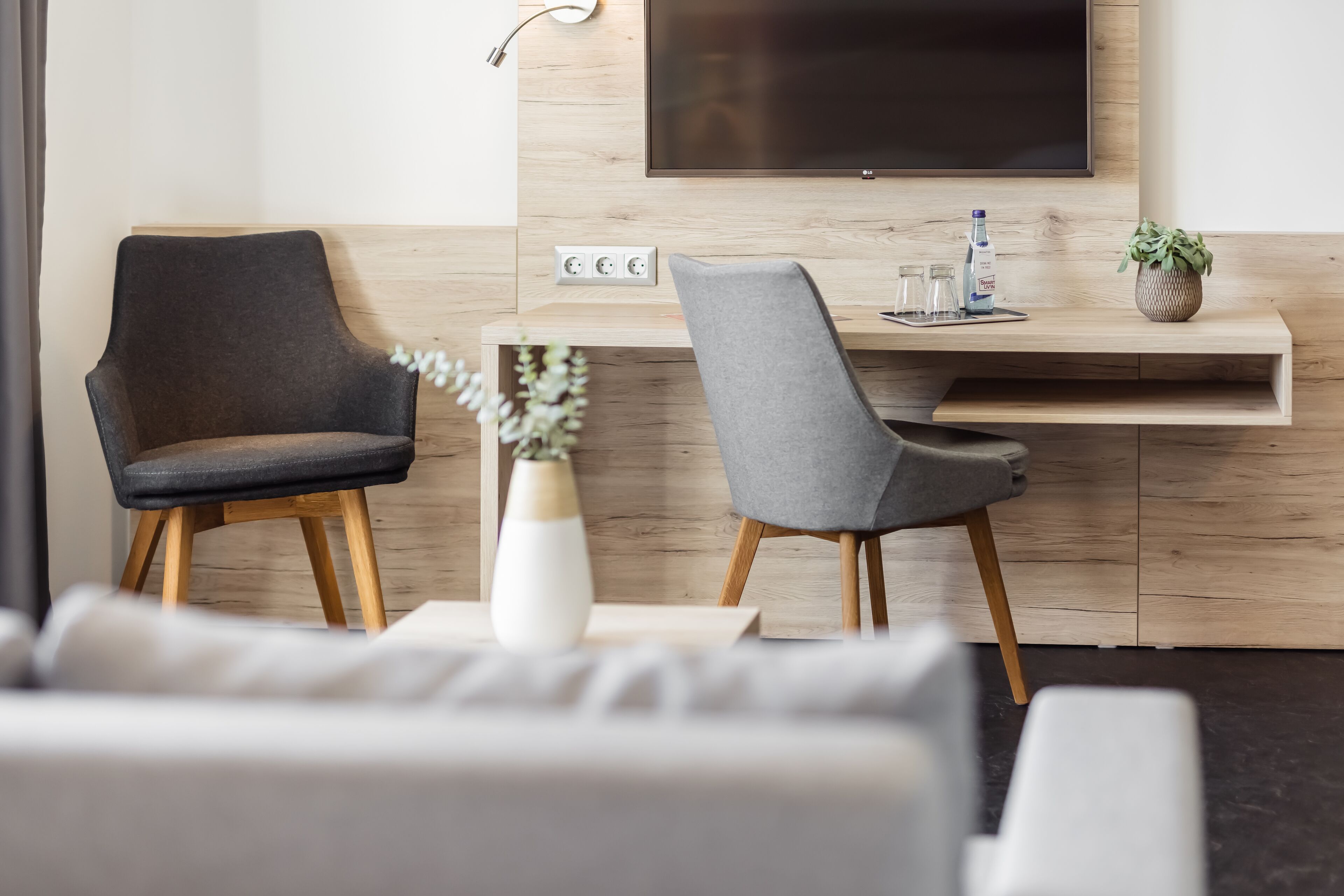 deluxe double room | egyptian cotton sheets, premium bedding, in-room safe, desk