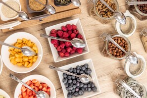 Daily buffet breakfast (EUR 12 per person)