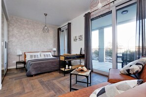 Studio, 1 chambre, terrasse, vue ville