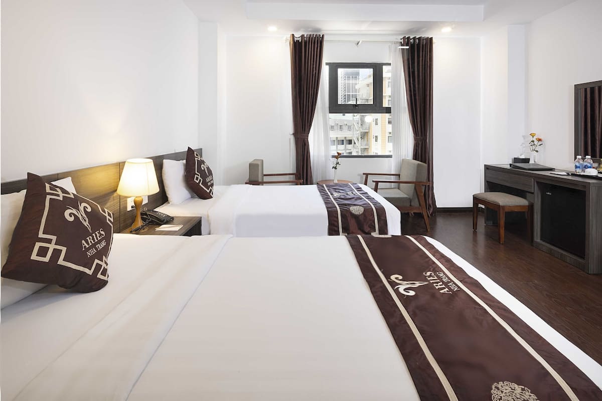 Family Quadruple Room | Egyptian cotton sheets, premium bedding, down comforters, pillowtop beds