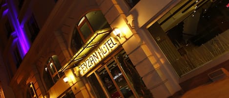 Front of property – evening/night