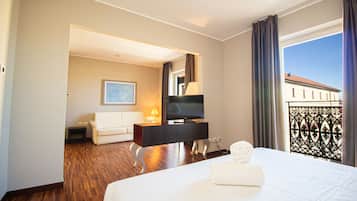 1 chambre, literie de qualité supérieure, couette en duvet d'oie