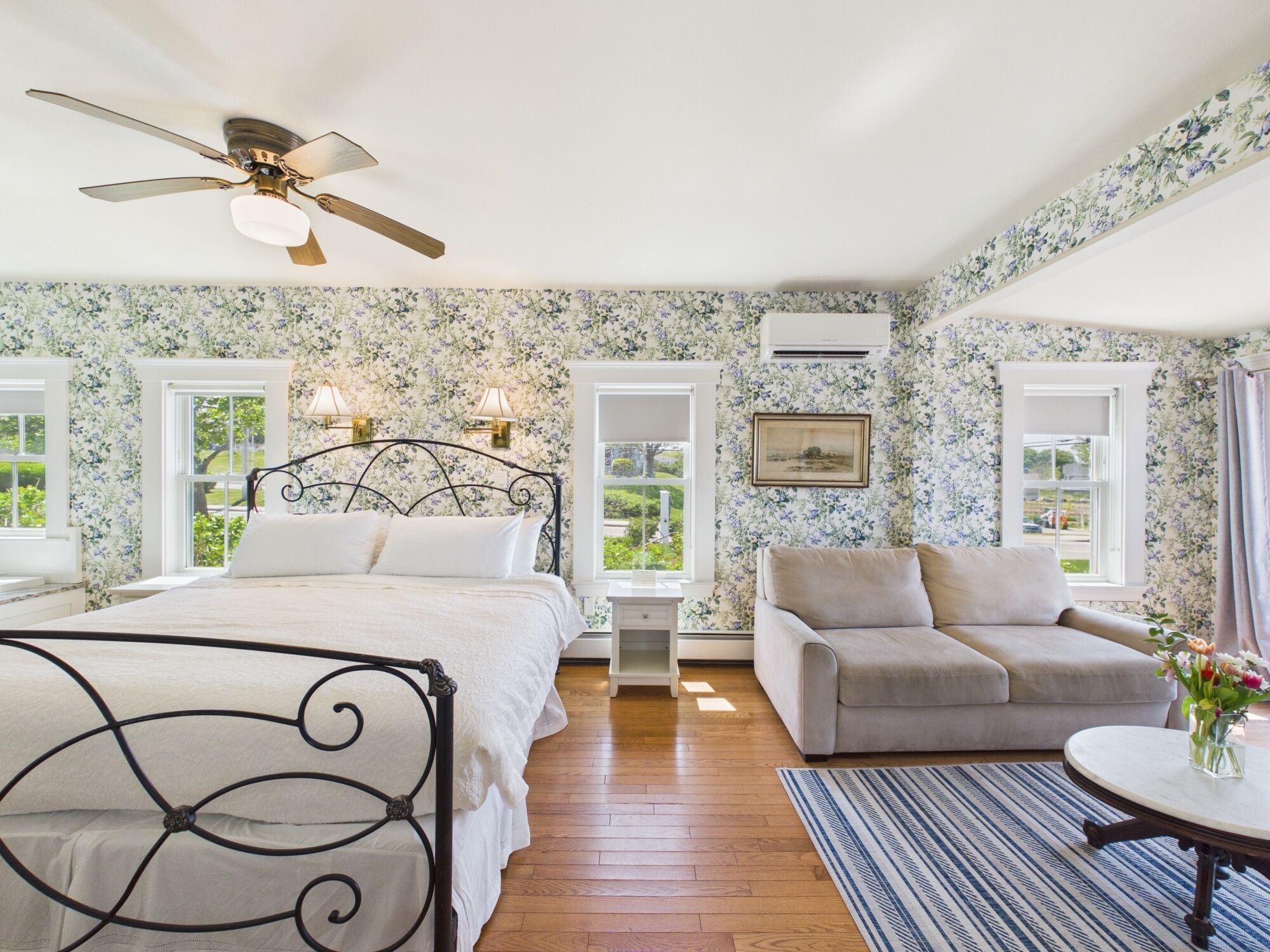 Alcock Room at The 1661 Inn, Balcony | Premium bedding, individually decorated, individually furnished