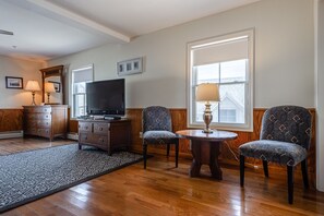 Room 2: Two Queen beds, private bath. | Iron/ironing board, bed sheets