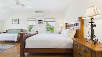 Room 5: Queen bed, twin day bed, private bath | View from room