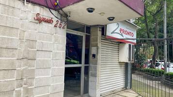 Majoituspaikan julkisivu