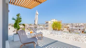 Luxury Penthouse, 1 Bedroom, Terrace, City View | Terrace/patio