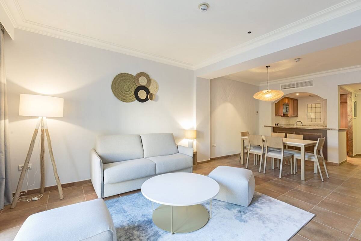 Superior Apartment, 2 Bedrooms | Living area | Flat-screen TV
