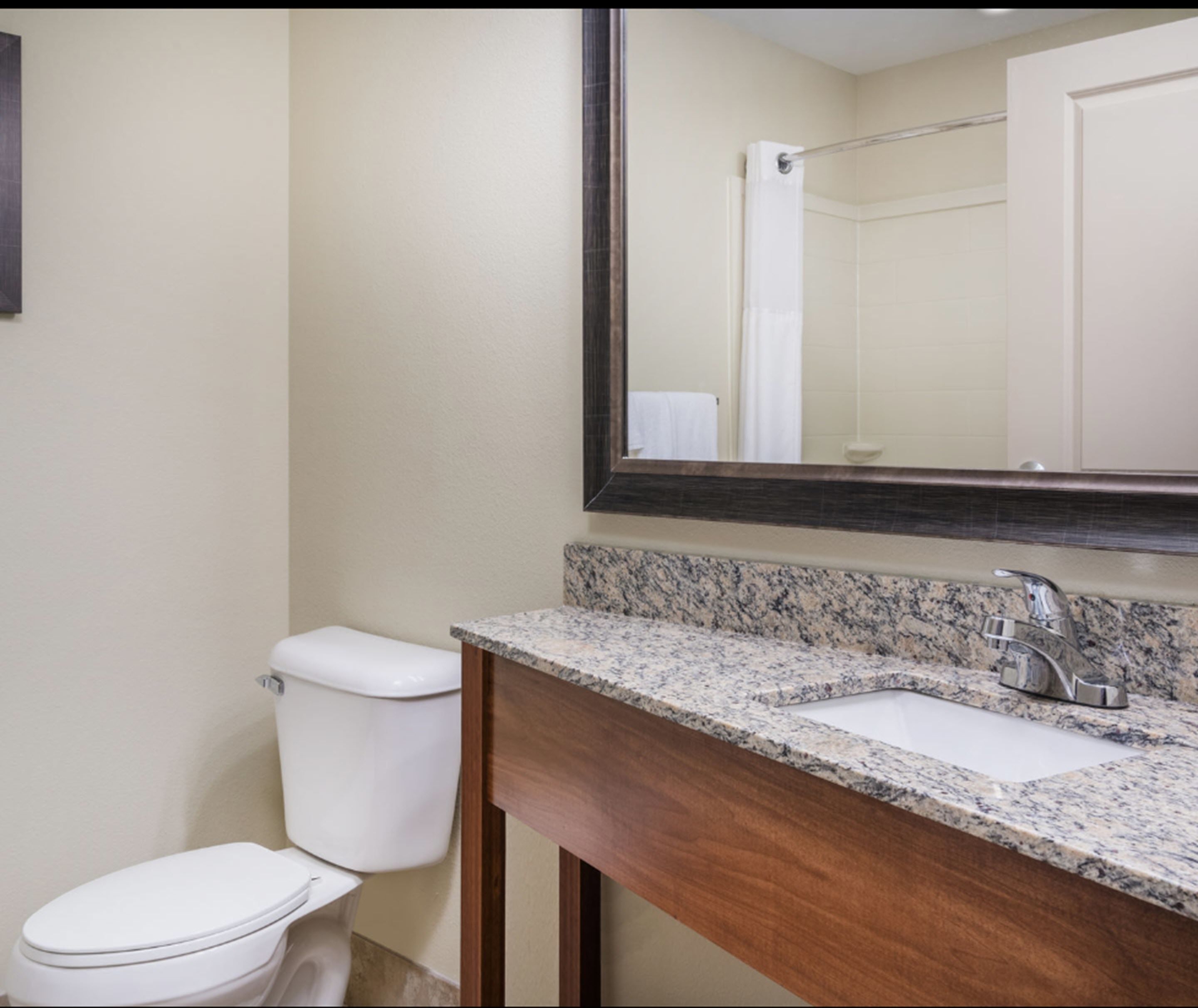 free toiletries, hair dryer, towels