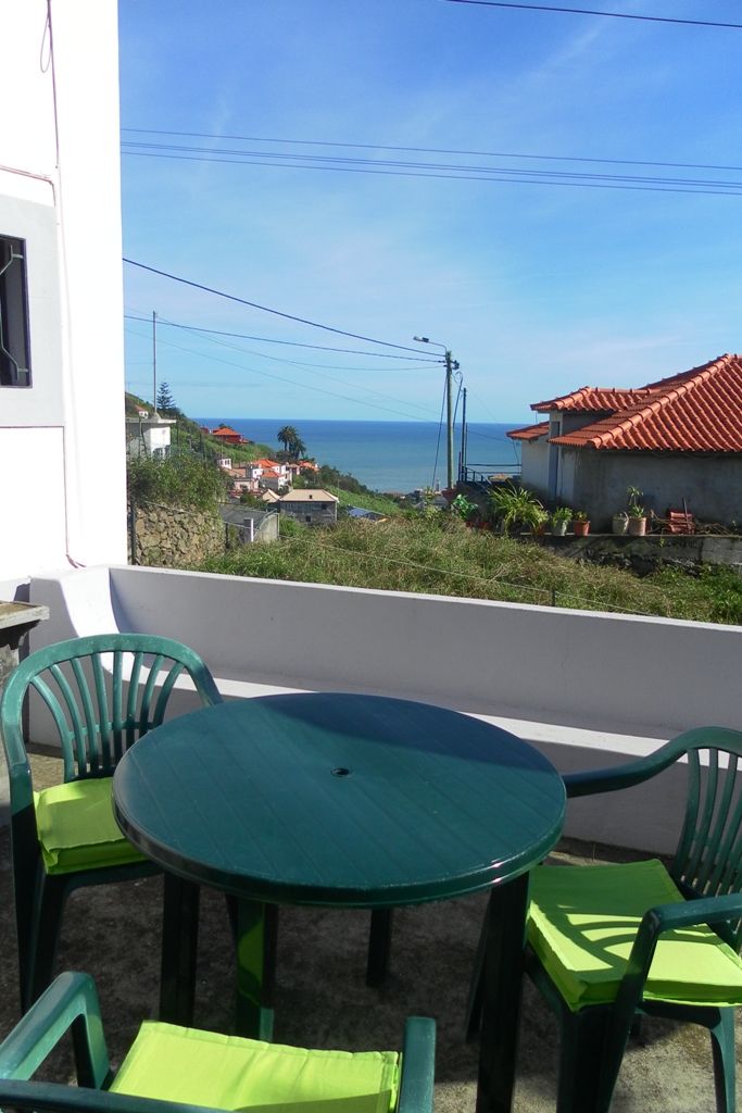 The terrace of the cottage. 