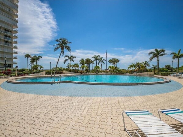 A heated pool