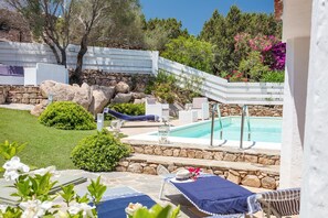 Outdoor pool - Wonderful Ginepro Villa, private pool, panoramic sea view, 700 mt from the beach (San Teodoro)