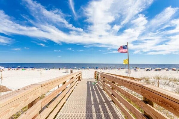 On the beach