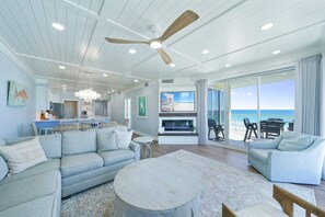 TV, fireplace, DVD player