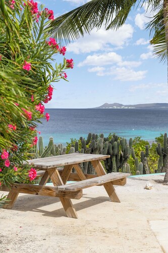 VILLA PARADISE FOUND BONAIRE
"Caribbean Escape"
Oceanfront •Beach •Pool •Garden