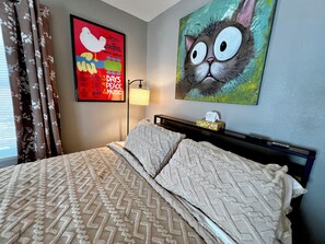 2 chambres, fer et planche à repasser, Wi-Fi, draps fournis
