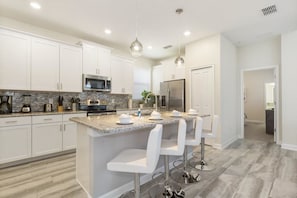 House, Multiple Beds (Villa Dream - Storey Lake) | Private kitchen | Oven, stovetop, dishwasher, high chair - Villa Dream - Storey Lake (Kissimmee)