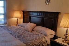 1 bedroom, iron/ironing board, travel crib, WiFi
